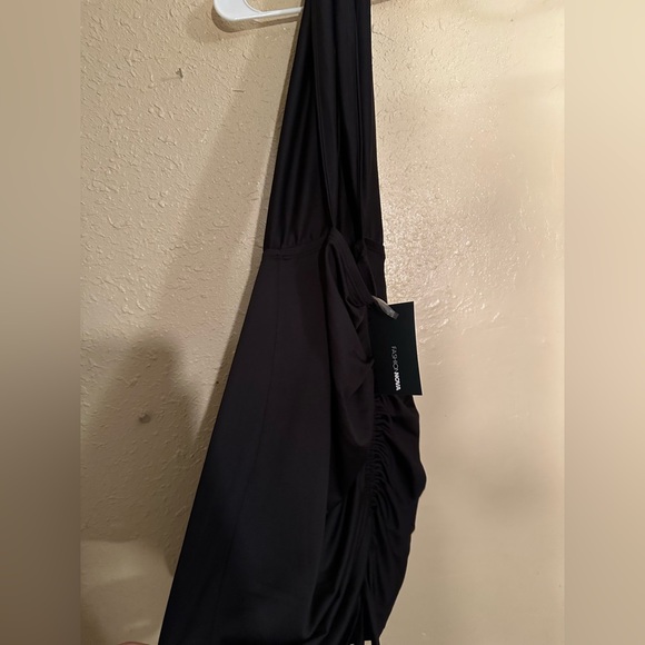 Black Ruched Dress - Picture 2 of 2